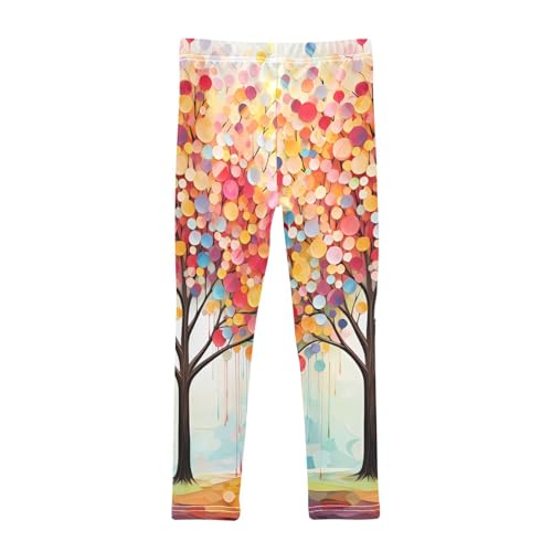 Bolaz Toddler Girls Leggings Printed Yoga Pants Leggings Colorful Tree for Kids2