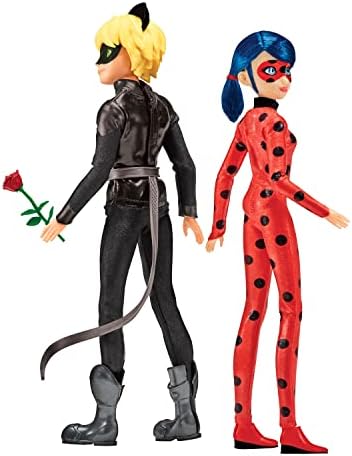 Bandai Miraculous Ladybug & Cat Noir The Movie Fashion Doll 2 Pack | 26cm Ladybug And Cat Noir Dolls | Miraculous Dolls From The Movie Make Great Miraculous Toys For Girls And Boys