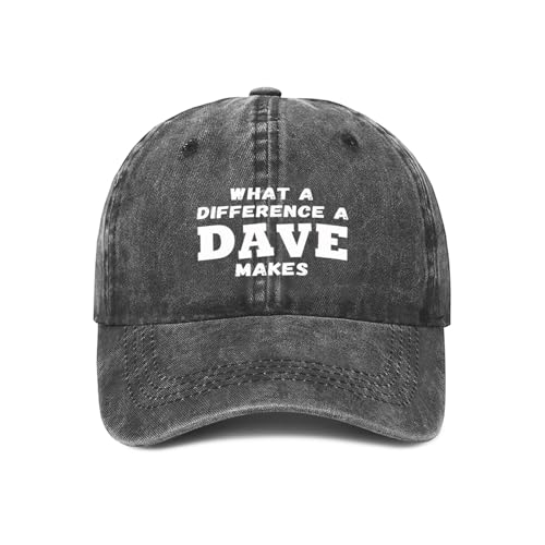 What A Differences A Dave Makes Hat Baseball Cap Hats