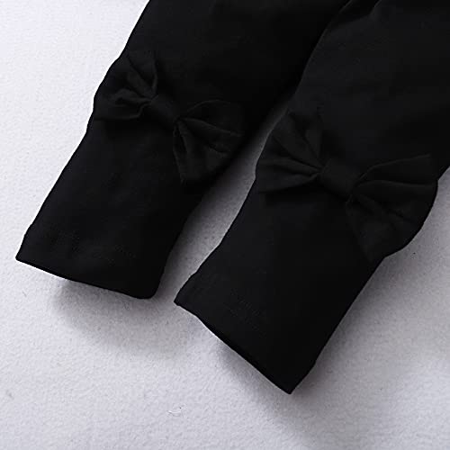 Xuanhao 18 Months Girl Clothes Toddler Girl Clothes Fall Winter Outfits Sets Ruffle Camouflage Long Sleeve Tops Solid Black Pants 18-24 Months Girl Clothing #TOP5