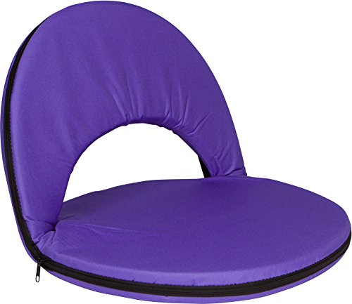 Trademark Innovations Portable Multiuse Adjustable Recliner Stadium Seat, Purple