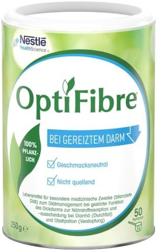 OptiFibre® Ballaststoffpulver 250 g | Lösliche Ballaststoffe für die | Tägliche Ernährung | 100% pflanzlich, geschmacksneutral und gut löslich | Ohne zu quellen