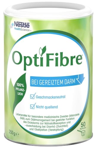OptiFibre Ballaststoffpulver 250 g | Lösliche Ballaststoffe für die tägliche Ernährung | 100% pflanzlich geschmacksneutral und gut löslich | Ohne zu quellen