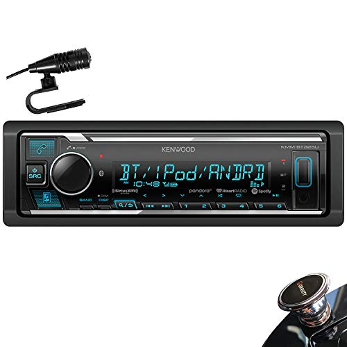 Kenwood KMM-BT325U Single DIN Bluetooth SiriusXM Ready In-Dash Digital Media Car Stereo Receiver