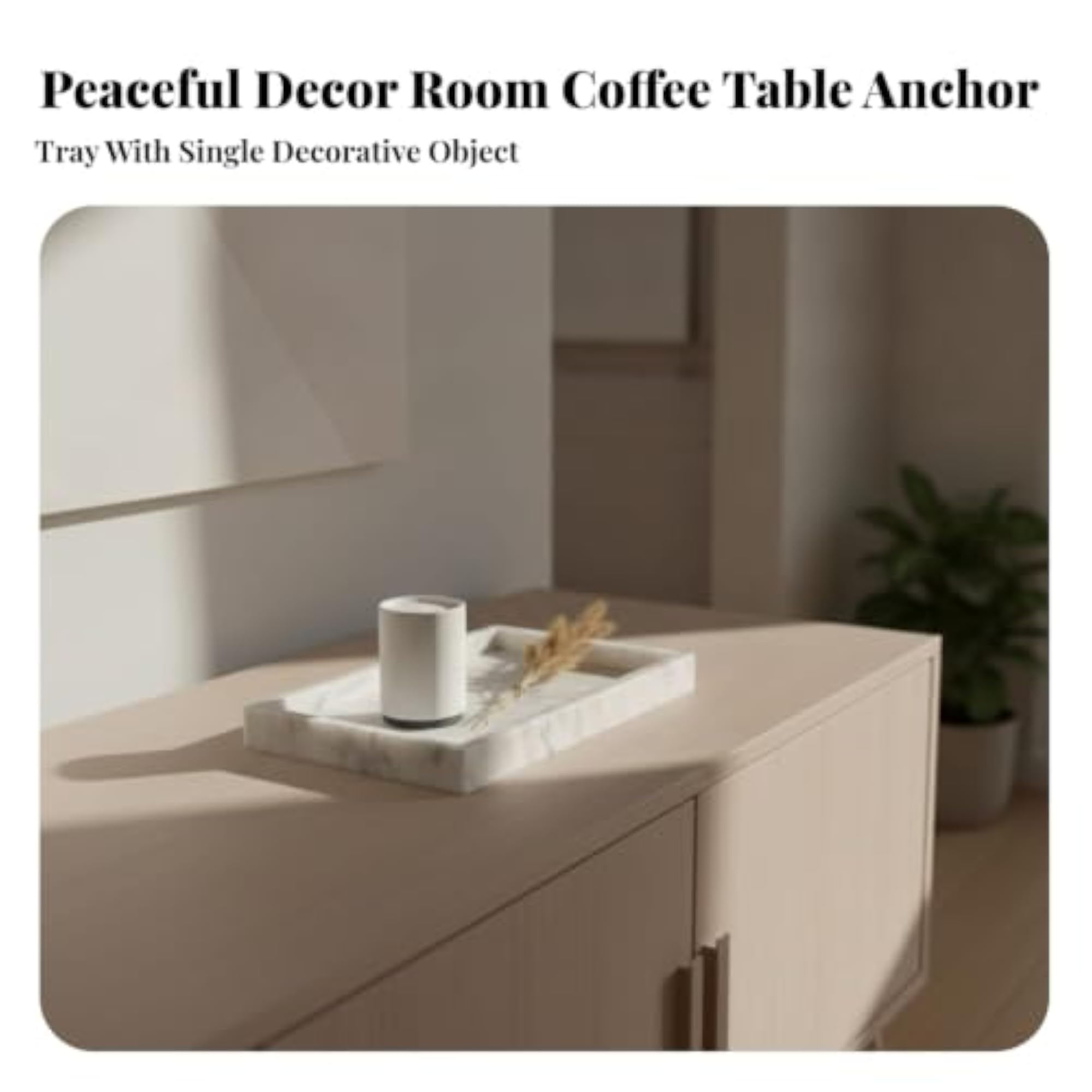 Versatile Marble Vanity Tray, Elegant Marble Design