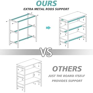 Finnhomy 5-Tier Kitchen Bakers Rack with Storage, Freestanding Microwave Oven Stand with Hutch, Wood Kitchen Rack with Shelves for Living Room/Pantry, 15.75" D x 31.5" W x 67.5" H, Rustic Brown Finnhomy 5 Tier Kitchen Bakers Rack with Storage Freestanding Microwave Oven Stand with Hutch Wood Kitchen Rack with Shelves for Living RoomPantry 1575 D x 315 W x 675 H Rustic Brown