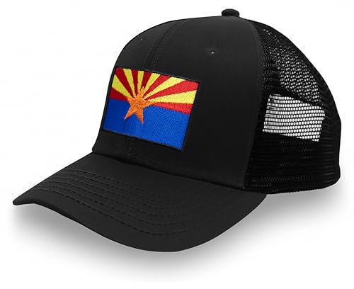 Image of International Tie State Hat for Men and Women, Adjustable Snapback Trucker Baseball Cap with Embroidered Patch