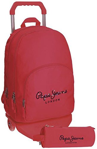 Preisvergleich Produktbild Pepe Jeans Harlow Rucksack 2 Fächer mit Trolley Fuchsia