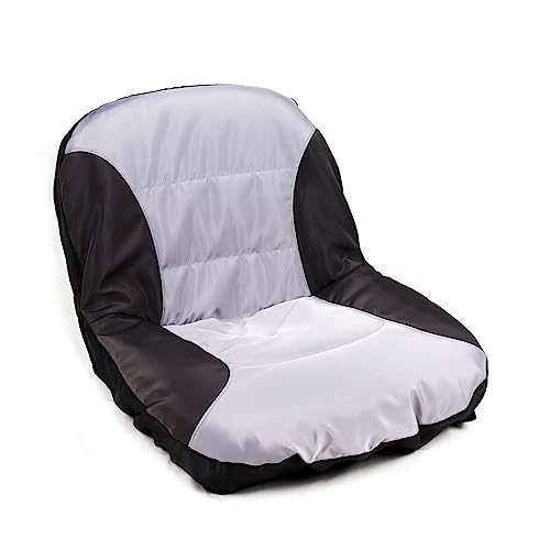PXYOBTO Riding Lawn Mower Seat Cover,Waterproof Tractor Seat Cover fits Tractor Seat Backrests 12.5" - 14" H Without Armrests, Approx 18”W