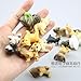GuassLee Mini Plastic Puppy Dog Figurines for Kids, 28 Pack High Imitation Detailed Hand Painted Realistic Small Dog Figurines Toy Set