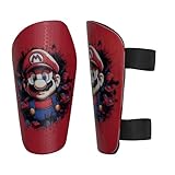 Soccer Shin Guards for Kids Youth, Shin Guards with Adjustable Ankle Straps Football Shin Pads for Boys and Girls Medium