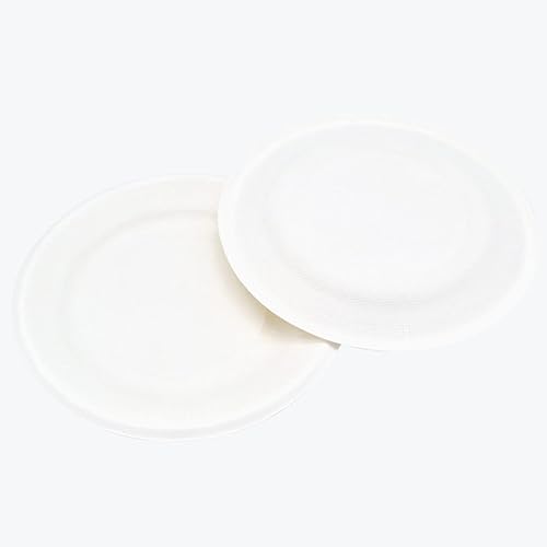 Miniatura 3 de Platos de comedor desechables de 6 pulgadas, resistentes, 100% biodegradables, aptos para horno, hechos de fibras ecológicas de bagazo de caña de