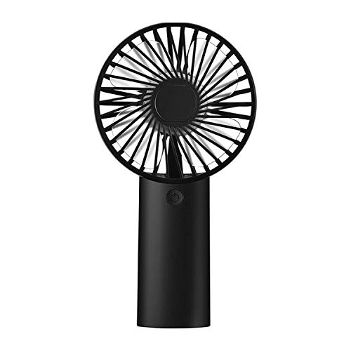 Mini Handheld Fan portable fan,USB 4000mAh Battery Operated Rechargeble Hand Held Fan,8-18 Working Hours with 3 Speed Adjustable for Home Office Traveling (Black)