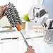 TIMIVO Mini Duster for Cleaning, 360° Bendable Hand Dusters with Extension Pole, Washable Small Duster for Car Interior, Office, Furniture
