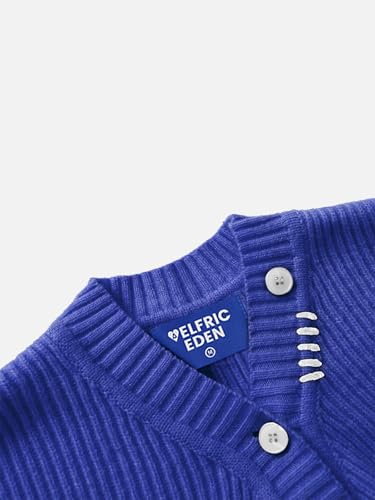 Image of Aelfric Eden Women's Cardigan Sweaters V-Neck Button Down Long Sleeve Shrugs Knit Cropped Tops