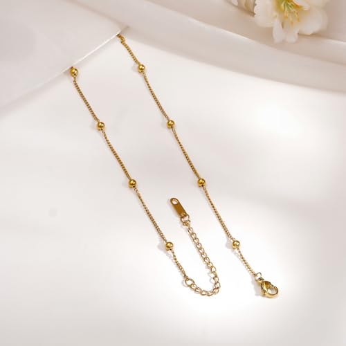 Image of Rubans Demi Fine Stainless Steel Pendant Chain Daily Gift for Women & Girls