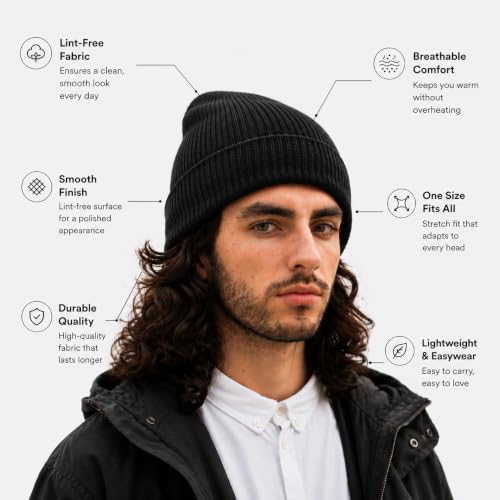 Image of Winter Cap for Men & Women Stylish, Beanie Cap, Woolen Cap for Man & Woman with Fur Inside, Round Shaped