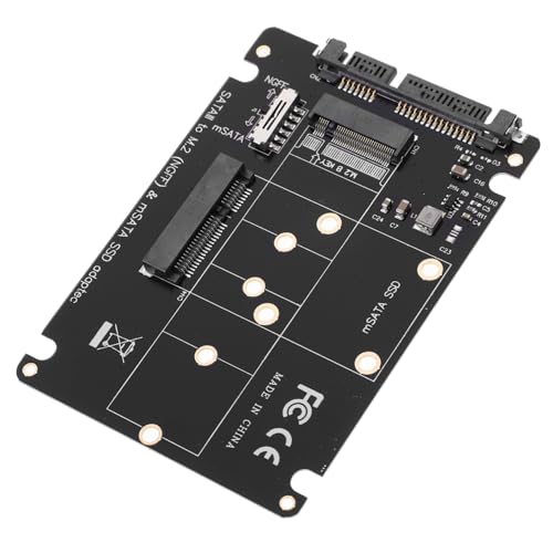 Veemoon Adapter Compact Msata to Iii Converter for Computers Lightweight Design for Conversion for Notebooks Desktops