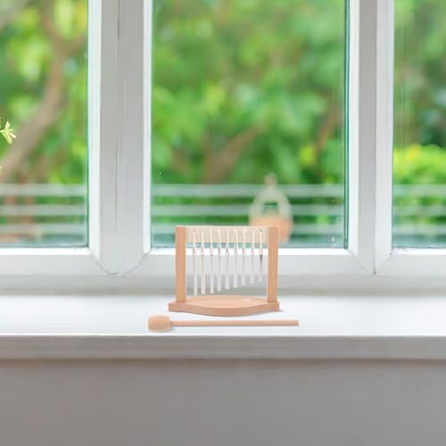 Beaupretty Carillon Éolien à 9 Notes en Métal Résistant aux Intempéries, Instrument de Percussion Zen Portable pour Jardin, Balcon et Yoga, Cloches de Pleine Conscience Décoratives – vue 9