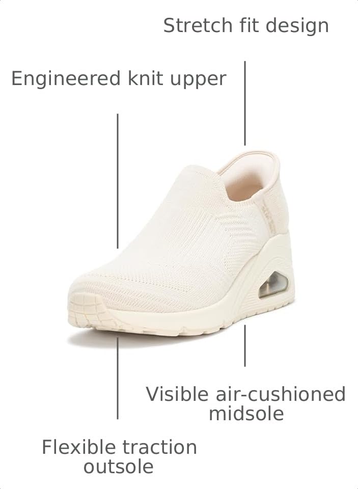 Image of Skechers Women's Uno Wedge - Kickin' Knit Hands Free Slip-ins
