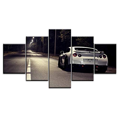 Tableau Nissan Skyline GTR 5 pièces déco maison - 2