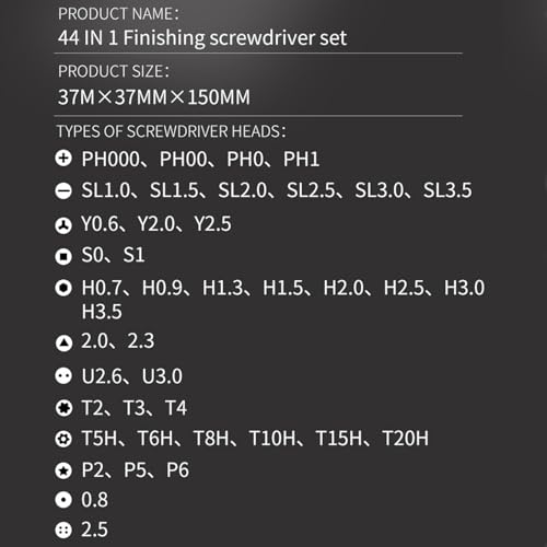 Kit de tournevis de précision pour réparation de PC portables et boîtier magnétique - 2