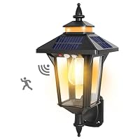 【🌞Risparmio Energetico con l'Energia Solare】Le applique ad alta efficienza con pannelli solari in silicio monocristallino su 4 lati possono assorbire più energia solare e immagazzinarla nella batteria ricaricabile da 2200 mAh. L'efficienza di ricaric...