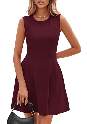 Image of PRETTYGARDEN Summer Dresses for Women 2026 Elegant Classy Spring A Line Business Casual Work Graduation Cocktail Short Dress