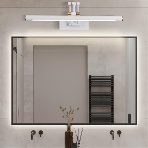 Aplique de pared LED de 55cm blanco para iluminar tu espejo de baño con luz cálida 4