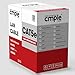 Cmple - Cat5e Plenum Cable 1000ft, CMP, Blue 350MHz Gigabit Ethernet Solid Network Internet Bulk UTP
