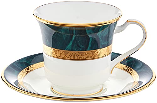 Noritake Fitzgerald 5-Piece Place Setting White/Green #TOP4