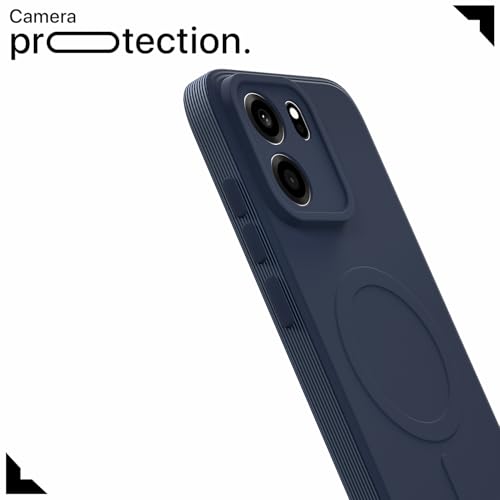Image of Pikkme Back Cover for OnePlus Nord CE 6 5G Soft Matte Silicone Mag-Safe Design (Mag-Safe Not Support) Camera Protection | Slim Fit Bumper Cover (Blue)