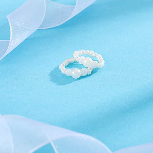 Yalice 2-Piece Elegant Pearl Barefoot Sandals - Beach Wedding Ankle Bracelets for Women - Image 7