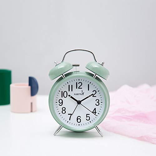 Floittuy F-19F1202 {Loud Alarm For Deep Sleepers) 4'' Twin Bell Alarm Clock thumb #2