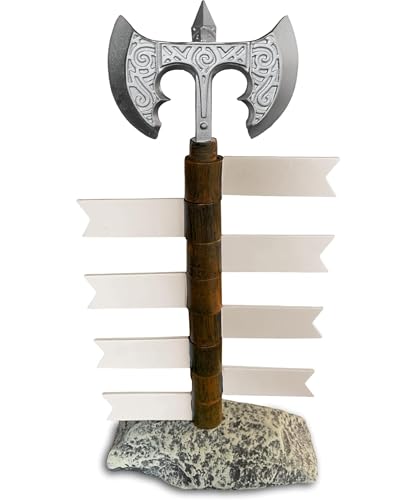 Conjurer Co. Galdor's Guild DND Initiative Tracker | Recorder Tools | Gift for Dungeons & Dragons Players, Dungeon Master/DM, or RPG Gaming | Tracking Stand | Holds 8 Flag Markers | Sword/Battle Axe