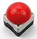 Not Aus Schalter/Taster, rastend, 240V, NC und NO Pilztaster rot IP65 1Ö 1S Buzzer P1C400E72