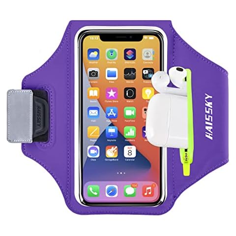 HAISSKY Water Resistant Running Phone Armband Cover