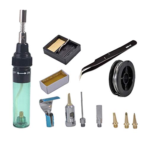 Herramienta Pluma Herramienta De Soldadura De Hierro Blow Mt100-t Sin Cable Gas Butano Antorcha De Soldadura Portátil De Soldadura Al Aire Libre Lanzador De Llamas Verde