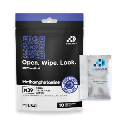 Trace Eye-D Methamphetamine Detection Safety Wipe - 10 Wipes