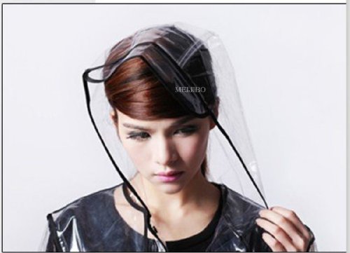 USonline911 City Block Bearcat Transparent with Colorful Edge Fashion Raincoat3