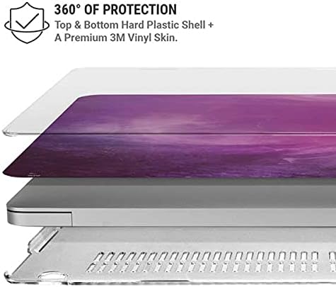 Skinit Case + Skin Compatible with MacBook Air 13in M1 (2021) Originally Designed Purple Space Marble Design