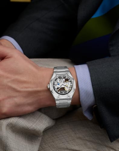 Image of OLEVS Watches for Men Automatic Skeleton Original Luxury Waterproof Watch