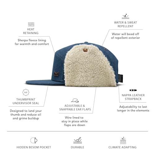 melin Trenches Icon Lumberjack Thermal, Winter Strapback Hat with Adjustable Ear Flaps, Cold-Weather Caps for Men & Women2