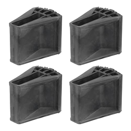 Fundas para patas de escalera Toyvian de PVC negro antideslizantes plegables 2