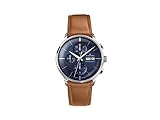  Junghans 027/4526.00 Herren-Uhr Meister Chronoscope Automatik mit Leder-Band