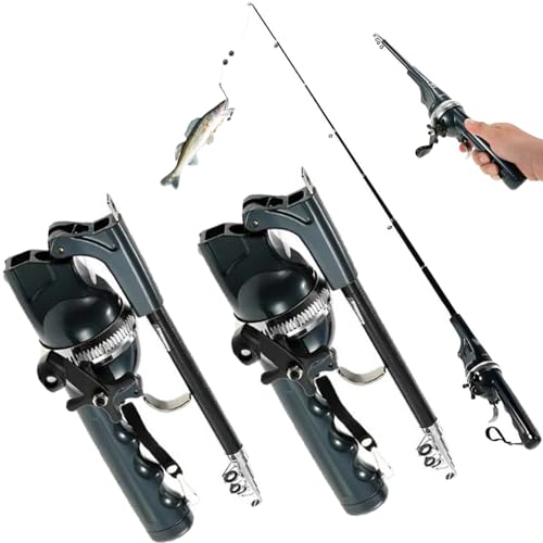 Pekven Telescopic Fishing Rod & Reel Combo (2Pcs)
