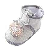 Baby Shoes Fashion Hooded Walking Shoes Comfortable Soft Cotton Hooded Walking Shoes Baby Shoes Boy (Grey, 3.5 Infant)
