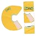 TOYANDONA 2pcs Neck Collar Protective Parrot Accessory for Stylish Design to Prevent Biting and Scratching for Conures and Cockatiels Random Bow Color Yellow