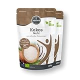 BORCHERS Bio Kokosmehl, 2x 400g, fein vermahlen, teilentölt, naturbelassen, leichte Süße, Proteinquelle, ballaststoffreich, vegan, zum Kochen, Backen & Verfeinern