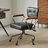 PELLEBAR Home Office Chair, Mid-Century Distressed...